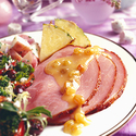 Glazed Ham with Pineapple-Raisin Sauce